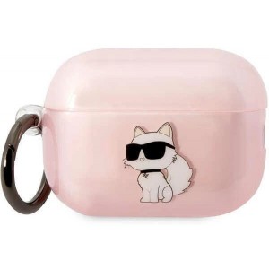 Karl Lagerfeld KLAP2HNCHTCP Airpods Pro 2 cover pink/pink Ikonik Choupette (universal)