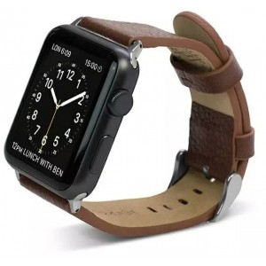 Producenttymczasowy X-Doria Lux smartwatch strap for Apple Watch 42/44/45mm brown/brown