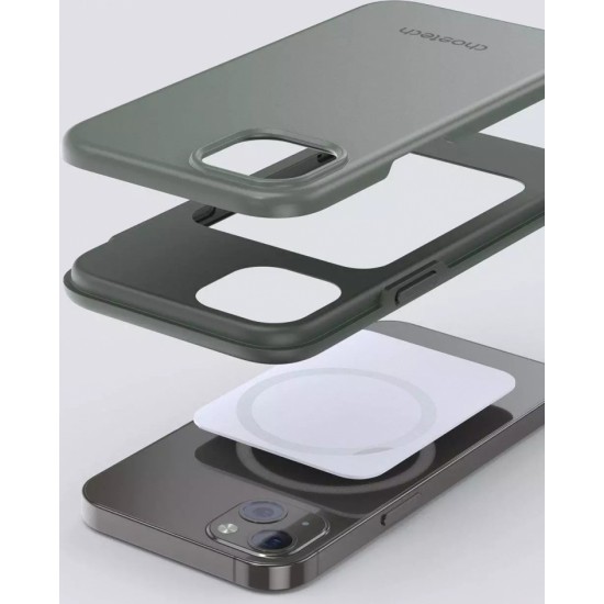 Choetech MFM Anti-drop case etui Made For MagSafe do iPhone 13 zielony (PC0112-MFM-GN)