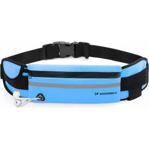 Wozinsky waist bag for running running belt blue (WRBBL1)