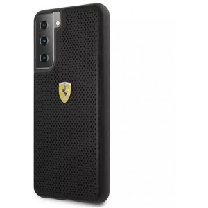 Ferrari Etui na telefon Ferrari Hardcase do Samsung Galaxy S21 czarny/black hardcase On Track Perforated
