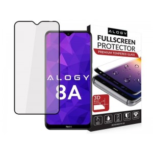 Alogy Glass Full Glue case friendly for Xiaomi Redmi 8A Black