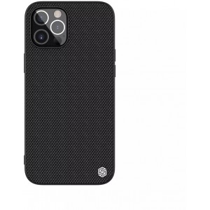 Nillkin Textured Case durable reinforced case with a gel frame and nylon on the back of the iPhone 12 Pro Max black