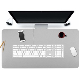 4Kom.pl Desk pad table protective mat 90x45cm Gray
