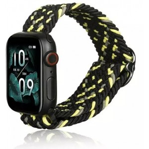 Producenttymczasowy Beline Textile smartwatch strap for Apple Watch 42/44/45/49mm black/lime black/lime