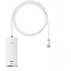 USB-концентратор Baseus Lite Series 4-в-1 для 4x USB 3.0 1 м (белый)