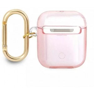 Guess GUA2HHTSP AirPods cover różowy/pink Strap Collection
