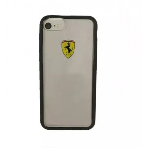 Ferrari Etui na telefon Ferrari Hardcase iPhone 7/8 /SE 2020 / SE 2022 transparent/black