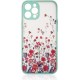 4Kom.pl Design Case for iPhone 12 Pro cover with flowers light blue