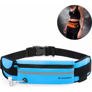 Wozinsky waist bag for running running belt blue (WRBBL1)