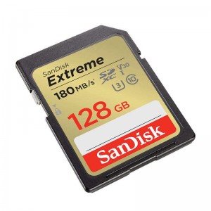 Sandisk EXTREME SDXC 128GB 180/90MB/s UHS-I U3 Memory Card (SDSDXVA-128G-GNCIN)