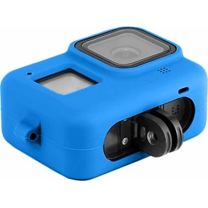 Alogy Protective Silicone Case for GoPro Hero 8 with Strap Blue