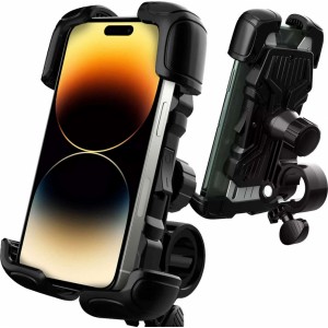 Wozinsky strong phone holder for bicycle, motorcycle, scooter handlebars black (WBHBK6)