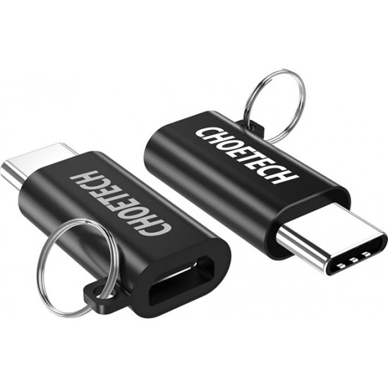 Choetech micro usb - usb-c type c adapter black