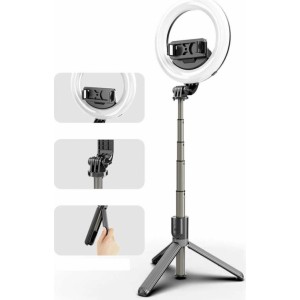Alogy Selfie stick LED photographic lamp Alogy Ring small with a tripod for cosmetic photos