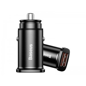 Baseus QC 2x USB 30W ultra-fast car charger black