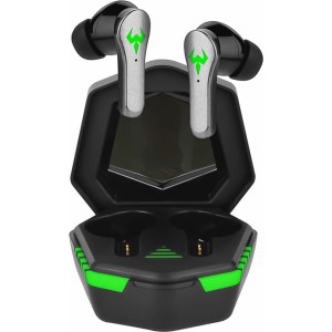 Alogy TWS 9D EarPhones Bluetooth 5.2 Wireless Headphones with Docking Station and Microphone PowerBank for Gamers Black
