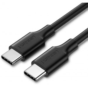 Ugreen USB C tipa kabelis uzlādei un datu pārsūtīšanai 3A 1.5m melns (US286)