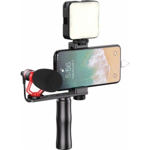 Apexel Phone holder selfie stick APEXEL APL-VG01-ML stand tripod with microphone LED lamp