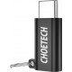 Choetech micro usb - usb-c type c adapter black