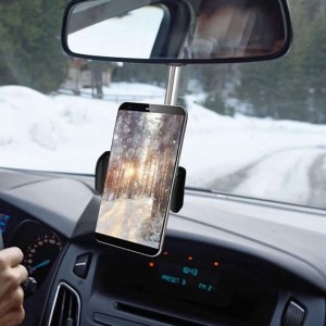 Alogy Rearview Mirror Car Phone Holder Black