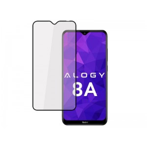 Alogy Glass Full Glue case friendly for Xiaomi Redmi 8A Black