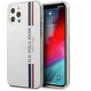 U.s. Polo US Polo USHCP12LPCUSSWH phone case for Apple iPhone 12 Pro Max white/white Tricolor Collection