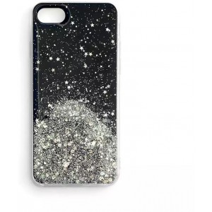 4Kom.pl Star Glitter case cover for iPhone 13 Pro shiny glitter case black