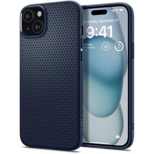 Spigen Etui Spigen Liquid Air do iPhone 15 navy blue