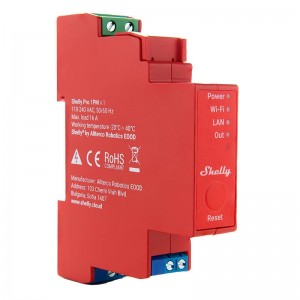 Shelly DIN Rail Smart Switch Shelly Pro 1PM with power metering, 1 channel