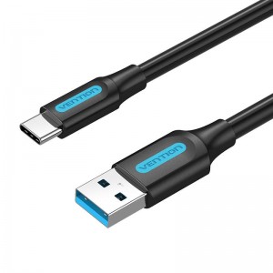 Vention USB 3.0 A to USB-C Cable Vention COZBF 1m Black PVC