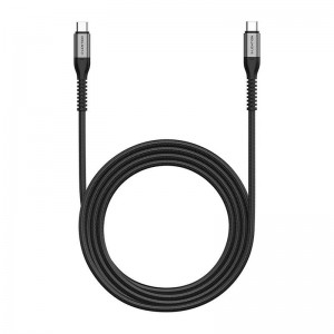 Lention USB-C to USB-C cable Lention 60W, 2m (black)