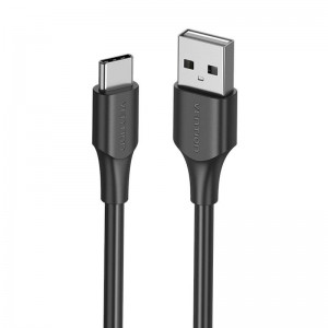 Vention USB 2.0 A to USB-C 3A cable 0.25m Vention CTHBC black