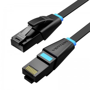 Vention Flat UTP Category 6 Network Cable Vention IBJBD 0.5m Black