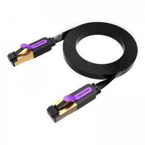 Vention Flat UTP Category 7 Network Cable Vention ICABJ 5m Black