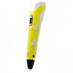 Riff Fantasy 3D drukas pildspalva ar LCD priekš bērniem ar 1.75mm ABS/PLA materiāla diegu/ AC Strāvas pieslēgums/ Dzeltena