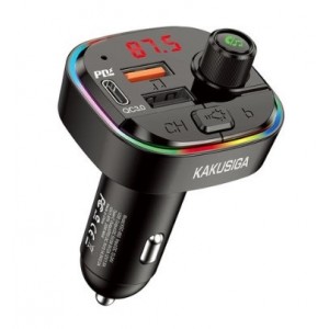 Ikaku KAKU KSC-693 Bluetooth FM Raidītājs ar Auto Lādētāju PD 20W Bluetooth 5.0 / MP3 / MicroSD