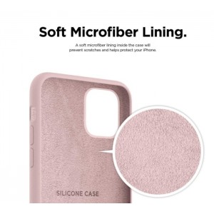 Riff Тонкий & Мягкий силиконовый чехол-крышка с мягкой подкладкой для iPhone 13 PRO Pink Sand