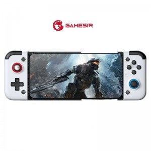 Gamesir X2 Type-C 2021 Version Android Mobīlo Spēļu kontrolieris ar maks telefona fiksāciju 173mm garumā Balts