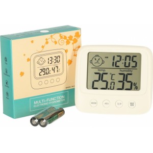 Roger Гигрометр / часы / комнатный термометр / измеритель влажности / LCD