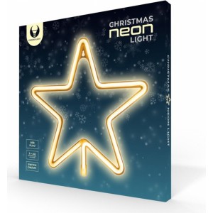 Forever Light FLNE22 CHRISTMAS PENTASTAR Neon LED Dekorācija