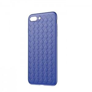 Baseus Weaving Case Izturīgs Aizmugurējais Silikona Apvalks Priekš Apple iPhone X Zils