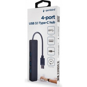 Gembird Hubs 4-port / USB 3.1 / Type-C