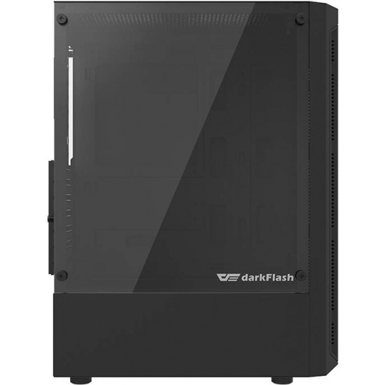 Darkflash Computer Case Darkflash DK300M Micro-ATX with 3 fans (Black)