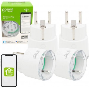 Gosund Smart plug WiFi Gosund SP111 3680W 16A, Tuya 4-pack