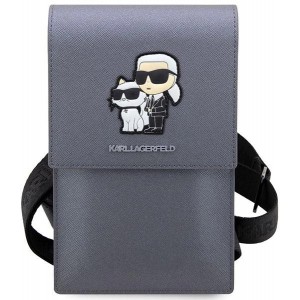 Karl Lagerfeld Handbag KLWBSAKCPMG silver/silver Saffiano Karl & Choupette (universal)