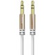 Dudao long stretchable cable AUX mini jack 3.5mm spring 150cm white (L12 white) (universal)