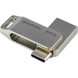 Goodram Flash Drive 64GB USB 3.2 Gen 1 USB / USB C OTG ODA3 Goodram - Silver (universal)
