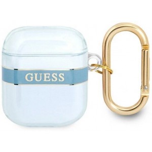 Guess GUA2HHTSB AirPods cover blue/blue Strap Collection (universal)
