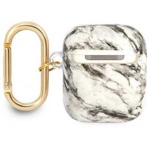 Guess GUA2HCHMAG AirPods cover grey/grey Marble Strap Collection (universal)